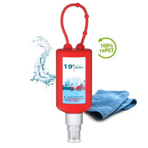 Nettoyant pour Cockpit de Voiture, 50 ml Bumper rouge, Body Label (R-PET)