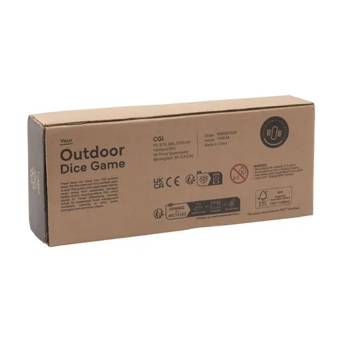 Outdoor Dice Game jeu de dés