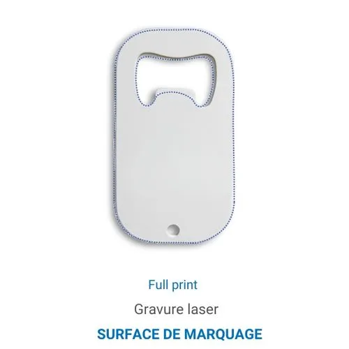 Ouvre-bouteilles en inox - Blanc