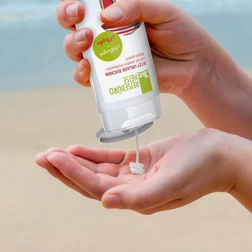 Pack Duo:  Lait solaire sensible FPS 30 + Gel nettoyant pour les mains (2x 50 ml)