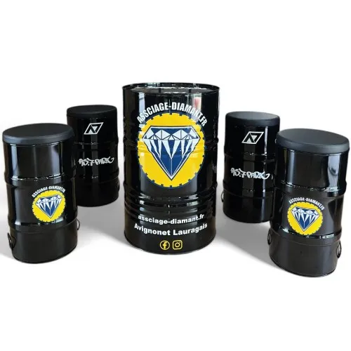PACK EXPO 1 Bidon Premium 220 litres + 4 Tabourets