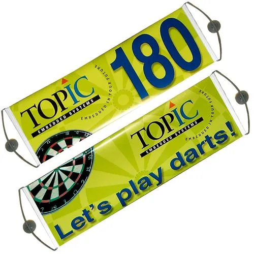 Pancarte d'animation rétractile à main et personalisé