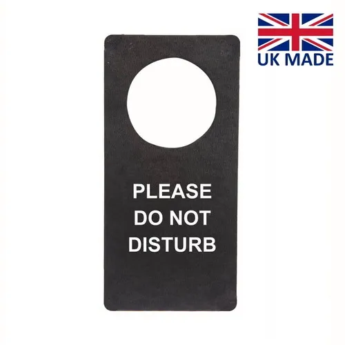 Pancarte de poignée de porte en cuir recyclé