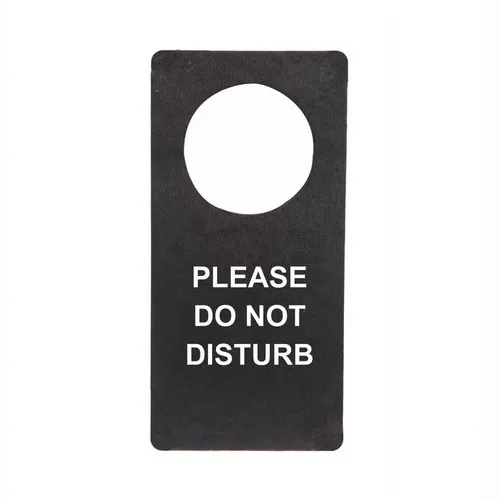 Pancarte de poignée de porte en cuir recyclé