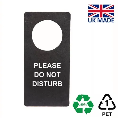 Pancarte de poignée de porte en rPET
