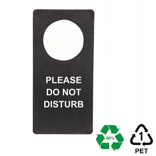 Pancarte de poignée de porte en rPET