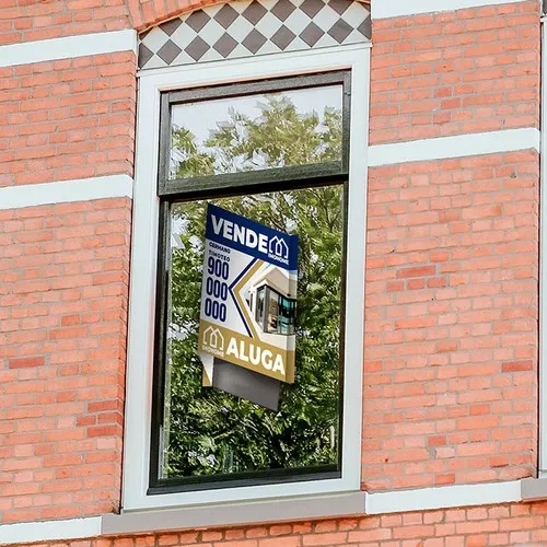 PANNEAUX IMMOBILIÈRE 1,4X0,7M AVEC DEMI-PLIAGE PERSONNALISAB