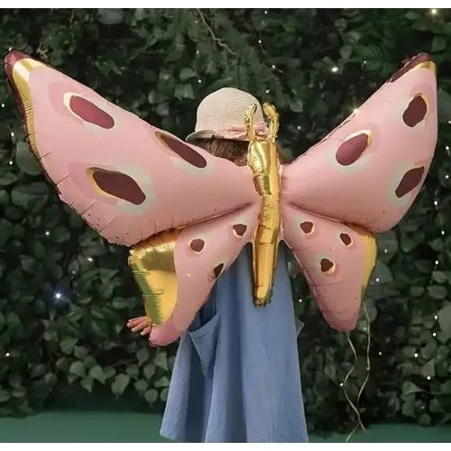 Papillon aile foil 102 x 76 cm 2 coloris assortis