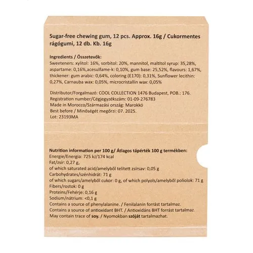 Paquet de chewing gum CreaChew 12 Eco