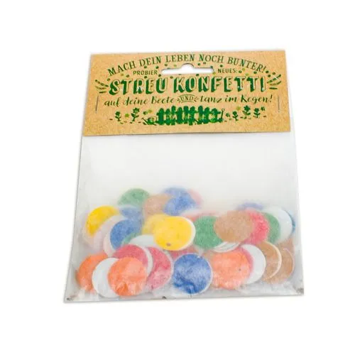 Paquet de confettis en papier graine
