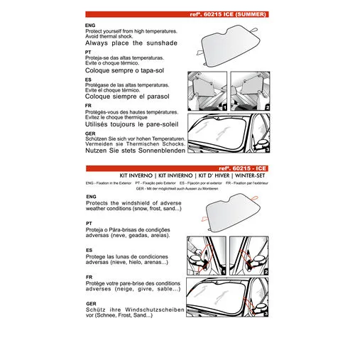 Pare-soleil /pare-neige 2 en 1 ecologique SUPER ICE