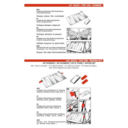 Pare-soleil / pare-neige 2 en 1 ecologique TINY + WINTER KIT