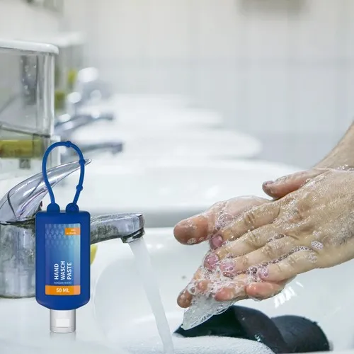 Pâte de nettoyage des mains, Bumper de 50 ml, bleu, Body Label