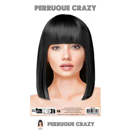 PERRUQUE CRAZY ROUSSE
