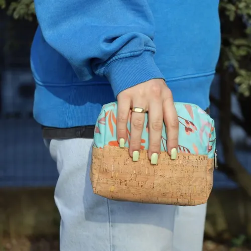 PERSONNALISABLE POLYESTER ET LIÈGE NÉCESSAIRE NÉCESSAIRE