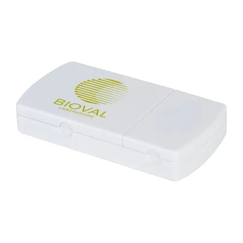 PILULIER 2 COMPT. COUPE-PILULE