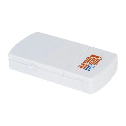 PILULIER 2 COMPT. COUPE-PILULE