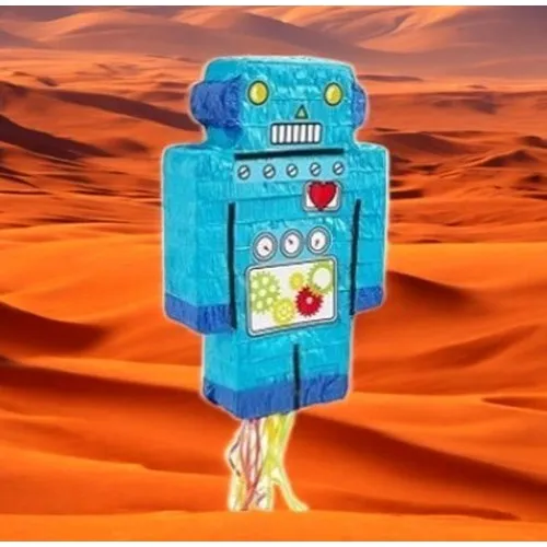 PINATA  A TIRER - ROBOT BLEU
