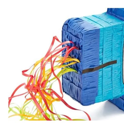 PINATA  A TIRER - ROBOT BLEU