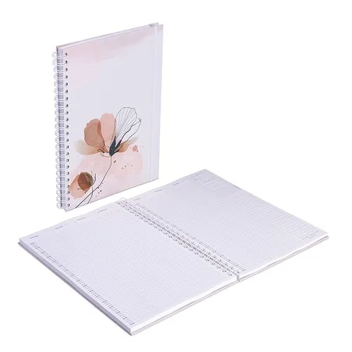 Planner à spirale avec couverture rigide
