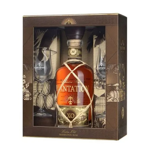 Plantation Rum XO 20th Anniversary Coffret Rhum + 2 verres