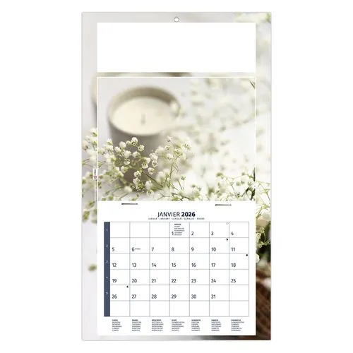 PLAQUE 1 VUE MEDITATION 2026 - DOS CARTON - BLOC B2 - SANS MARQUAGE