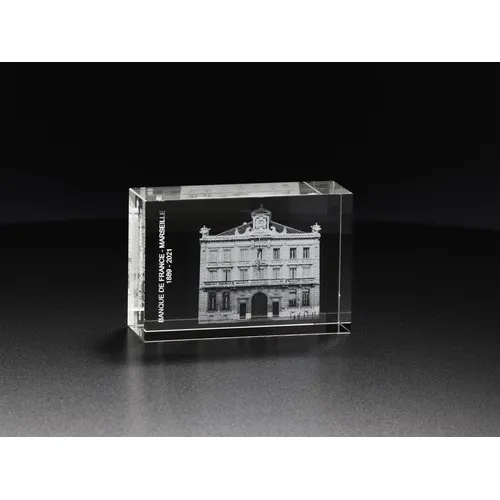 Plaque en cristal personnalisable
