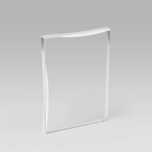 Plaque en plexiglass avec bords biséautés personnalisable