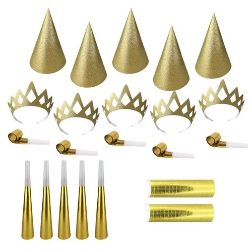 Pochette cotillons 10 personnes GLITTERMIX  ARGENT