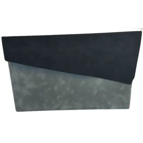 Pochette grand format velours bicolor