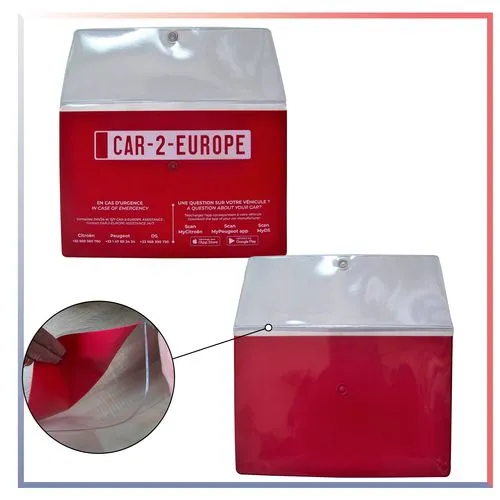 POCHETTE LOCATION DE VÉHICULE-100% PERSONNALISEE QUADRI