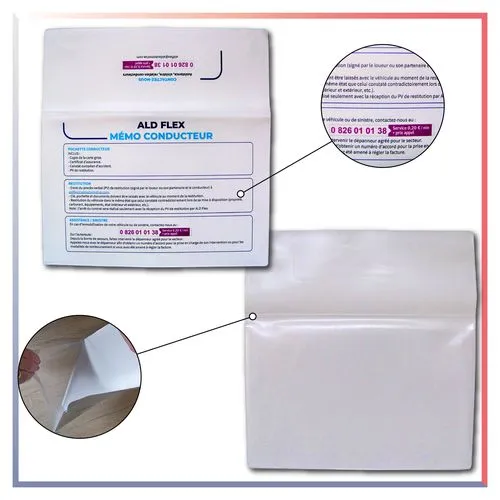 POCHETTE LOCATION DE VÉHICULE - 100 % PERSONNALISEE