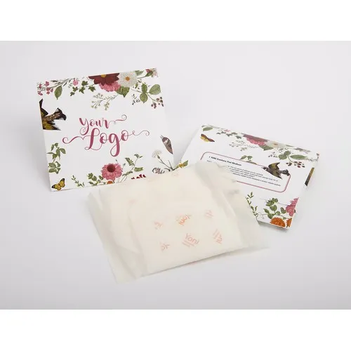 Pochette personnalisée avec 1 serviette hygiènique