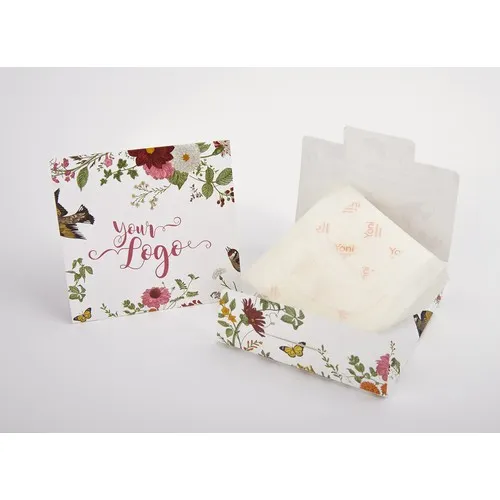 Pochette personnalisée avec 1 serviette hygiènique