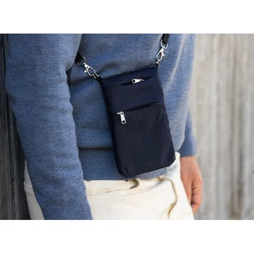 Pochette 'Toledo', polycoton bleu nuit