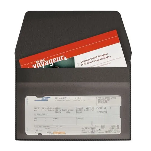 POCHETTE VOYAGE 2 P IMIT° CUIR