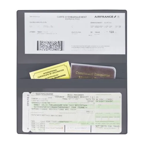 POCHETTE VOYAGE 3 P IMIT° CUIR