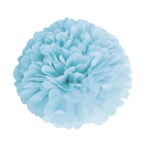 POMPON SATIN 40CM CORAIL