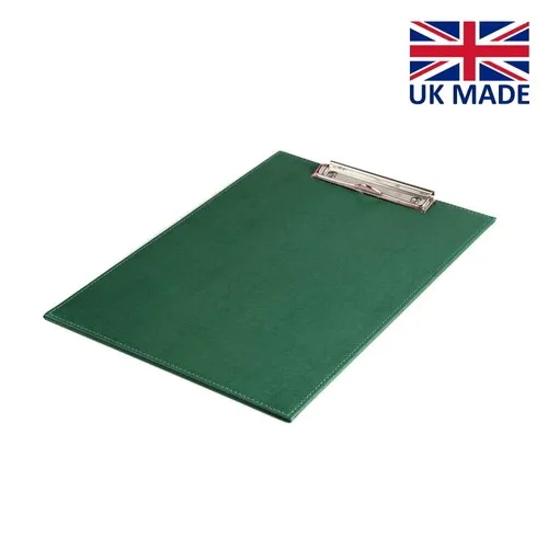 Porte bloc A4 avec pince en cuir