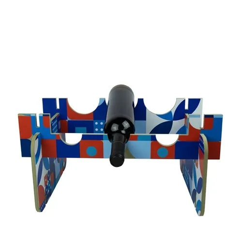 PORTE-BOUTEILLES EMPILABLE POUR 3 BOUTEILLES PERSONNALISABLE