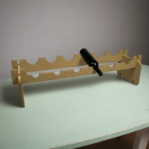 PORTE-BOUTEILLES EMPILABLE POUR 6 BOUTEILLES PERSONNALISABLE