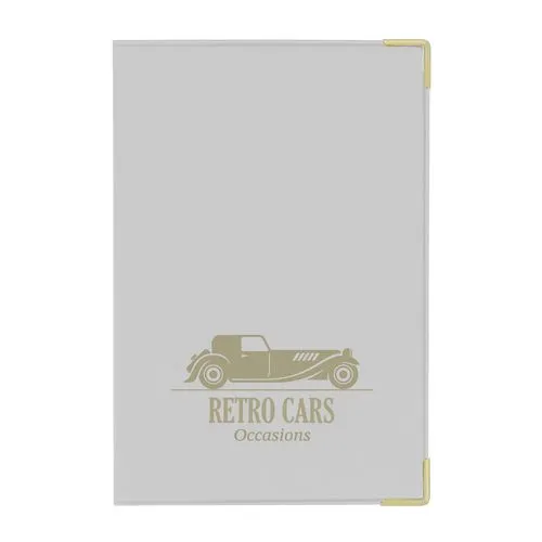 PORTE-CARTE GRISE PVC MAT