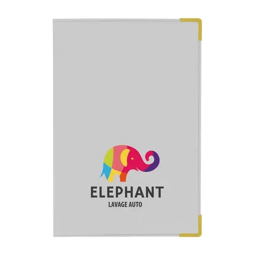 PORTE-CARTE GRISE PVC MAT