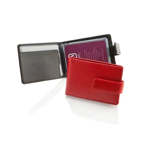 Porte-cartes à feuillets en PU