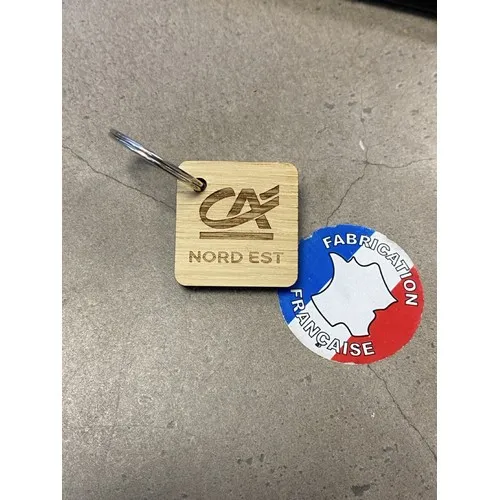 Porte-clés carré en chêne Made in France 🇫🇷