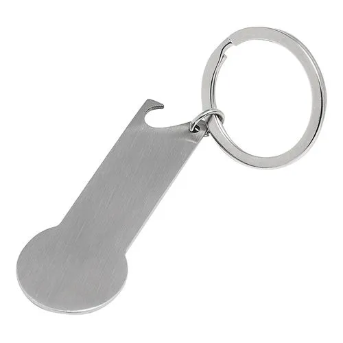 Porte clés décapsuleur jeton NO COIN