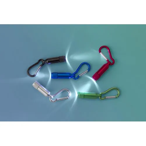 Porte-clés en aluminium avec mousqueton Tracy