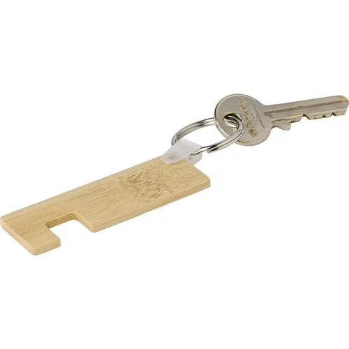 Porte-clés en bambou avec support de téléphone Orlando