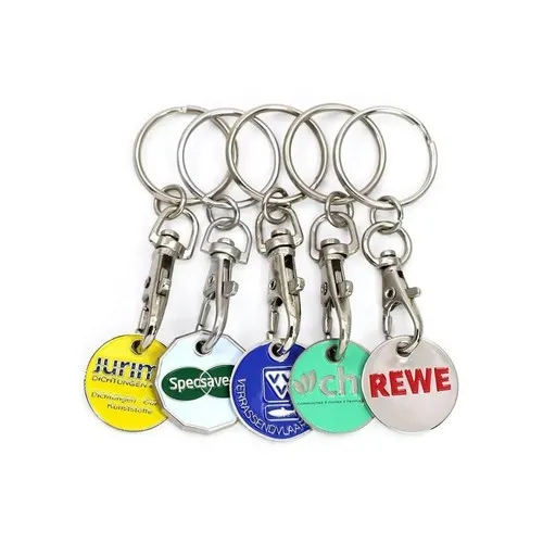 Porte-clés jeton caddie