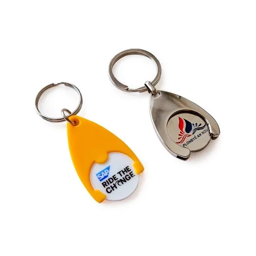 Porte-clés jeton caddie